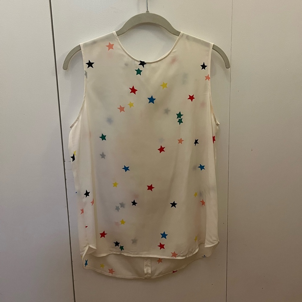 Equipment Multicolor Star Sleeveless Blouse
